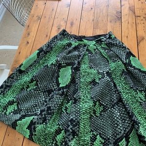 Pink Tartan animal print skirt